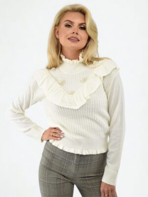 Elegancki-sweter-z-falbana-Liu-Jo